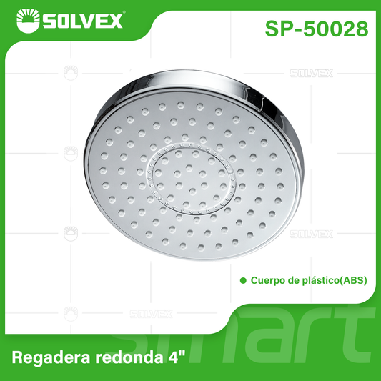 SP-50028 (Caja master 100)(MOQ 1 pz=1 caja) Regadera redonda 4"
