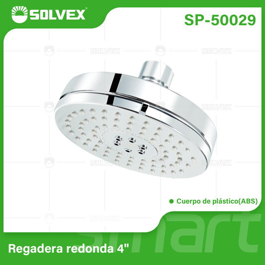 SP-50029 (Caja master 100)(MOQ 1 pz=1 caja) Regadera redonda 4"