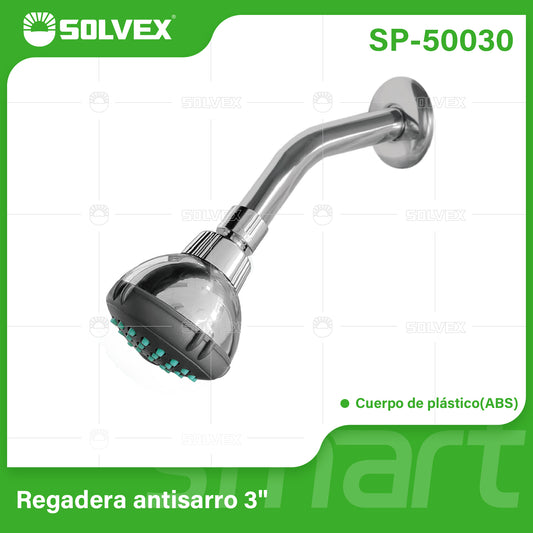 SP-50030 (Caja master 50)(MOQ 1 juego=1 caja) Regadera antisarro 3"