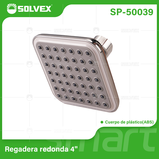 SP-50039 (Caja master 100)(MOQ 1 pz=1 caja) Regadera redonda 4"