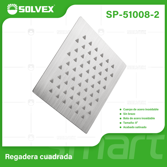 SP-51008-2 (Caja master 40)(MOQ 1 pz=1 caja) Regadera cuadrada