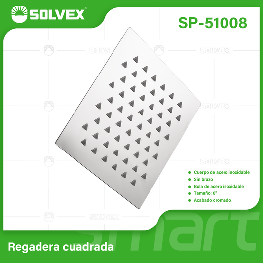 SP-51008 (Caja master 40)(MOQ 1 pz=1 caja) Regadera cuadrada