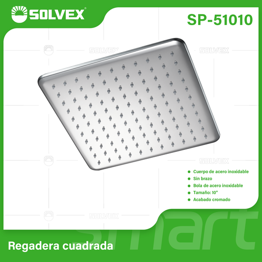 SP-51010 (Caja master 20)(MOQ 1 pz=1 caja) Regadera cuadrada