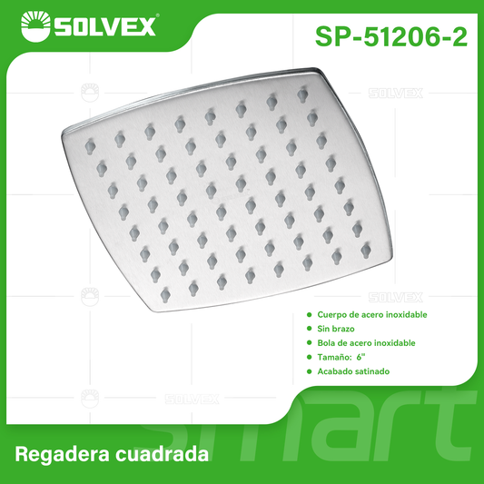 SP-51206-2 (Caja master 40)(MOQ 1 pz=1 caja) Regadera cuadrada