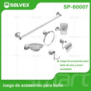 SP-60007  (Caja master 12)(MOQ 1 pzs=1caja) Juego de accesorios para baño