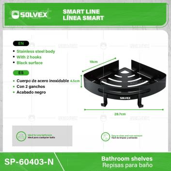 SP-60403-N-(Caja master 1 CTN=20 SKU)-(MOQ 1 SKU)-Cuerpo de acero inoxidable
Tamaño: 22 x 22 cm