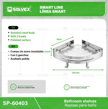 SP-60403-(Caja master 1 CTN=20 SKU)-(MOQ 1 SKU)-Cuerpo de acero inoxidable
Tamaño: 22 x 22 cm
