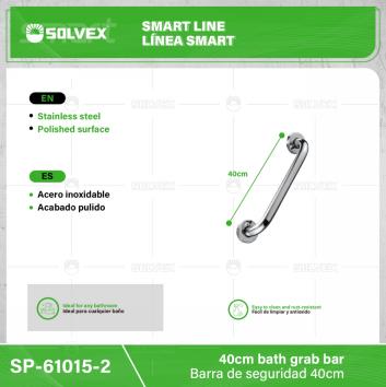 SP-61015-2-(Caja master 1 CTN=40 SKU)-(MOQ 1 SKU)-Barra de seguridad 40cm
Acero inoxidable