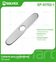 SP-61702-1 (Caja master 100)(MOQ 1 pz=1 blíster) Cubierta para monomando SS cover