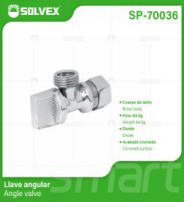 SP-70036 (Caja master 192)(MOQ 12 pzs=1 caja) Llave angular Angle valve