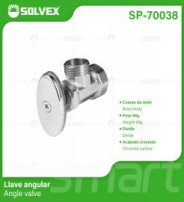 SP-70038 (Caja master 192)(MOQ 12 pzs=1 caja) Llave angular Angle valve