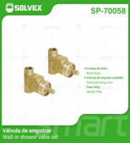 SP-70058 (Caja master 80)(MOQ 2pzs=1caja) Valvula de empotrar