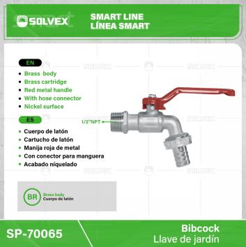 SP-70065-(Caja master 1 CTN=100 SKU)-(MOQ 10 SKU)-Llave de jardín
Cuerpo de latón