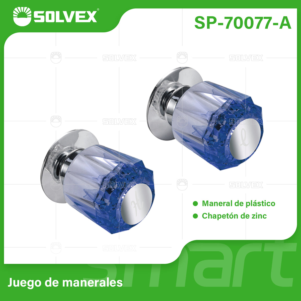 SP-70077-A-(Caja master 1 CTN=80 SKU)-(MOQ 2 SKU)-Juego de manerales
Espiga estría