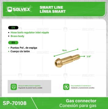 SP-70108-(Caja master 1 CTN=400 SKU)-(MOQ 10 SKU)-Puntas Pol , de espiga
3/8"
