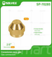 SP-70285 (Caja master 800)(MOQ 10 pzs=1 bolsa) Conexiones para gas Gas connectors
