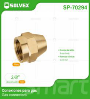 SP-70294 (Caja master 800)(MOQ 10 pzs=1 bolsa) Conexiones para gas Gas connectors