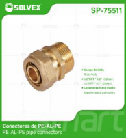 SP-75511 (Caja master 120)(MOQ 1 pz=1 bolsa) Conectores de PE-AL-PE PE-AL-PE pipe connectors