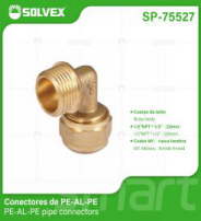SP-75527 (Caja master 100)(MOQ 1 pz=1 bolsa) Conectores de PE-AL-PE PE-AL-PE pipe connectors