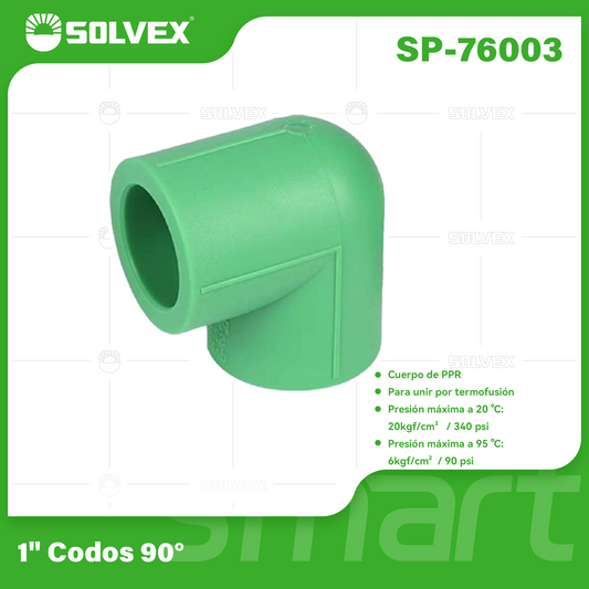 SP-76003 (Caja master 300)(MOQ 10pzs=1bolsa) 1" Codos 90°