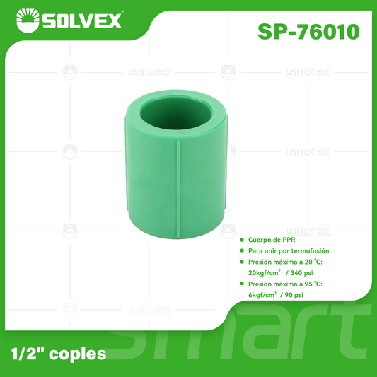 SP-76010 (Caja master 1320)(MOQ 20pzs=1bolsa) 1/2" coples