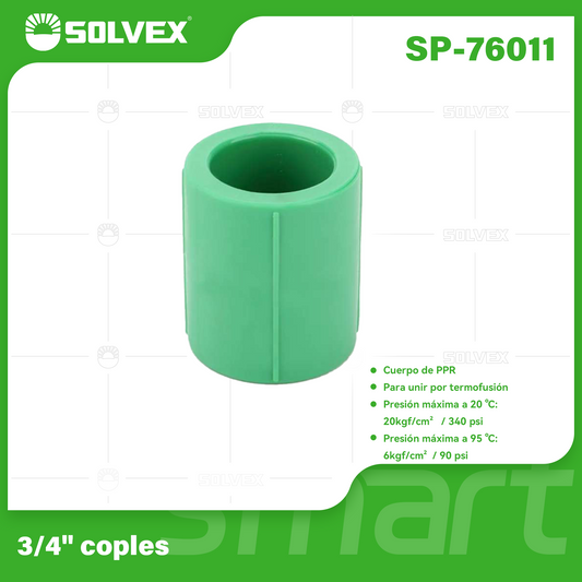 SP-76011 (Caja master 800)(MOQ 20pzs=1bolsa) 3/4" coples
