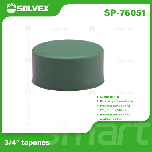 SP-76051 (Caja master 2000)(MOQ 100pzs=1bolsa) 3/4" tapones