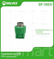 SP-76531 (Caja master 200)(MOQ 10 pzs=1 bolsa) Conectores de PPR PPR connectors