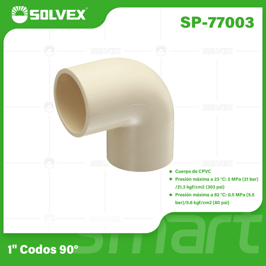 SP-77003 (Caja master 180)(MOQ 20pzs=1bolsa) 1" Codos 90°