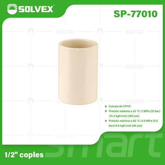 SP-77010 (Caja master 1200)(MOQ 20pzs=1bolsa) 1/2" coples