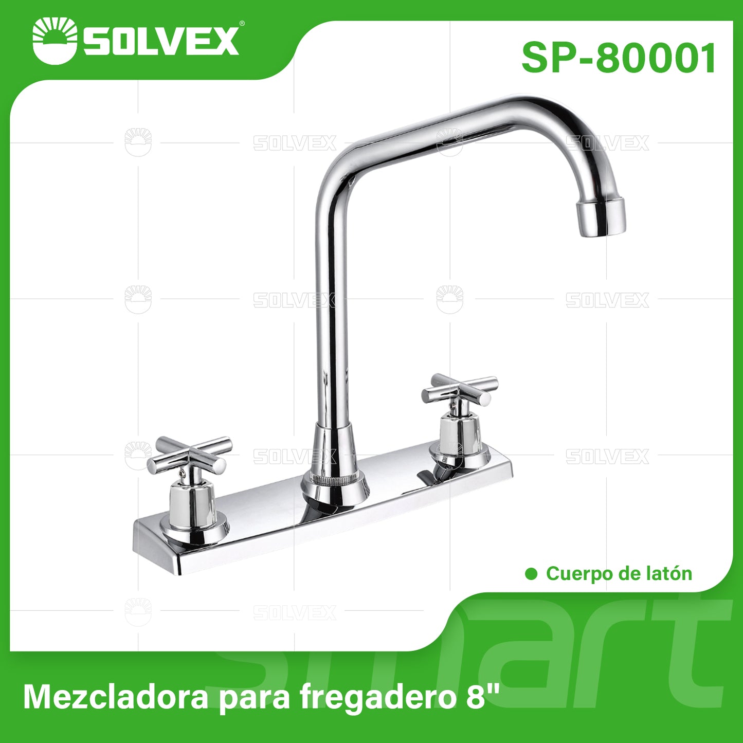 SP-80001 (Caja master 12)(MOQ 1 pz=1 caja) Mezcladora para fregadero 8