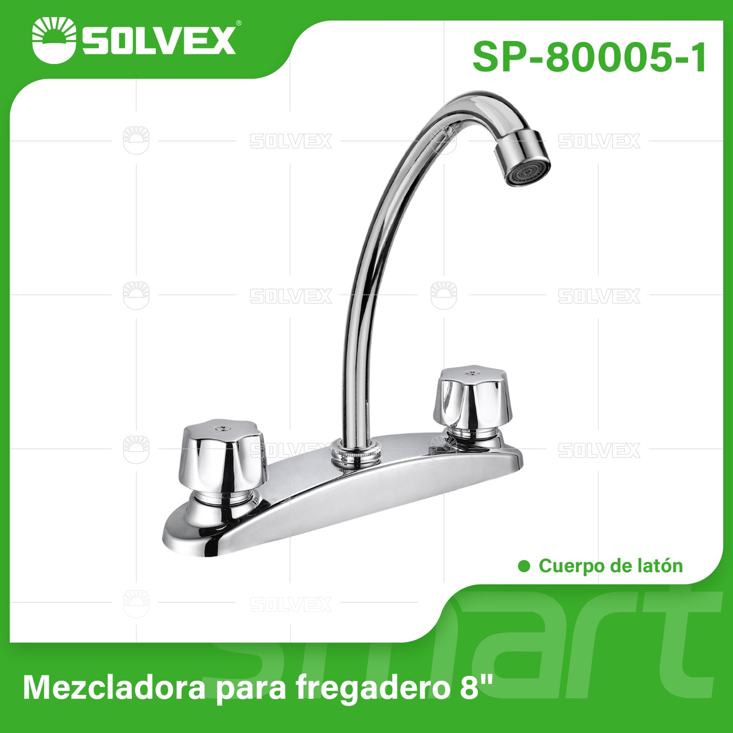 SP-80005-1 (Caja master 12)(MOQ 1 pz=1 caja) Mezcladora para fregadero 8