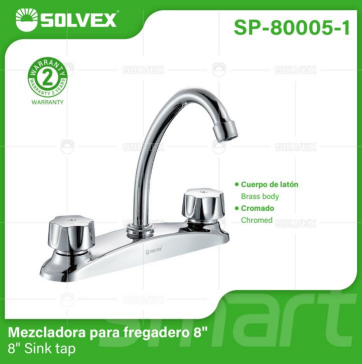 Liquidación SP-80005-1 (Caja master 20)(MOQ 1 pz=1 caja) Mezcladora para fregadero 88" Sink tap