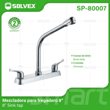 Liquidación SP-80007 (Caja master 20)(MOQ 1 pz=1 caja) Mezcladora para fregadero 88" Sink tap