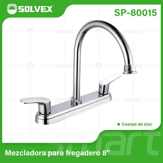SP-80015 (Caja master 12)(MOQ 1 pz=1 caja) Mezcladora para fregadero 8