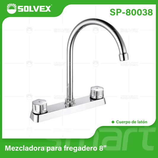 SP-80038 (Caja master 12)(MOQ 1 pz=1 caja) Mezcladora para fregadero 8