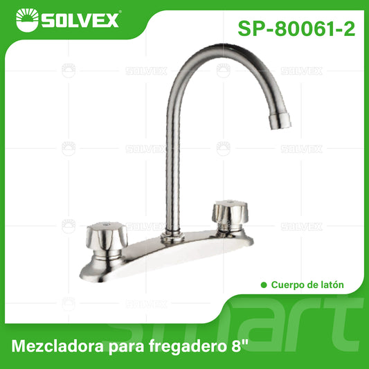 SP-80061-2 (Caja master 12)(MOQ 1 pz=1 caja) Mezcladora para fregadero 8