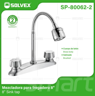 Liquidación SP-80062-2 (Caja master 12)(MOQ 1 pz=1 caja) Mezcladora para fregadero 88" Sink tap