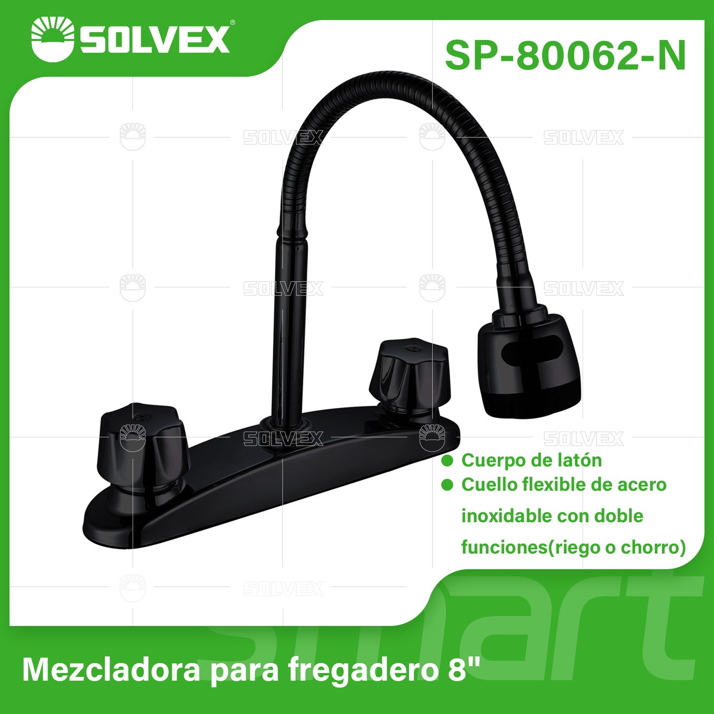 SP-80062-N (Caja master 12)(MOQ 1 pz=1 caja) Mezcladora para fregadero 8