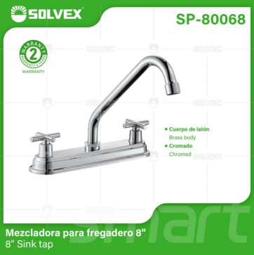 Liquidación SP-80068 (Caja master 20)(MOQ 1 pz=1 caja) Mezcladora para fregadero 88" Sink tap