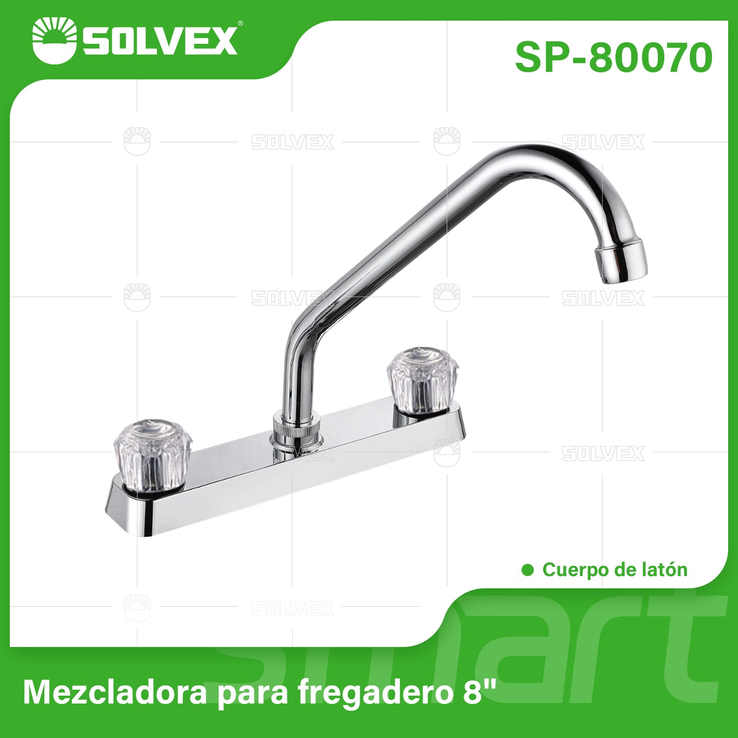 SP-80070 (Caja master 12)(MOQ 1 pz=1 caja) Mezcladora para fregadero 8