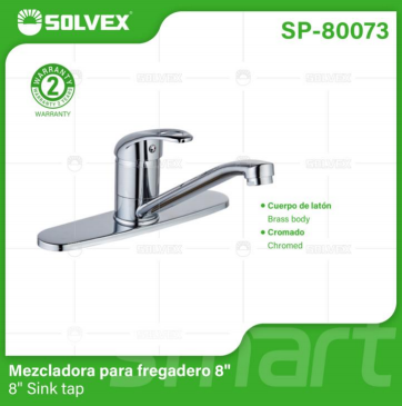 Liquidación SP-80073 (Caja master 12)(MOQ 1 pz=1 caja) Mezcladora para fregadero 88" Sink tap