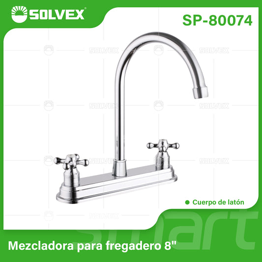 SP-80074 (Caja master 12)(MOQ 1 pz=1 caja) Mezcladora para fregadero 8