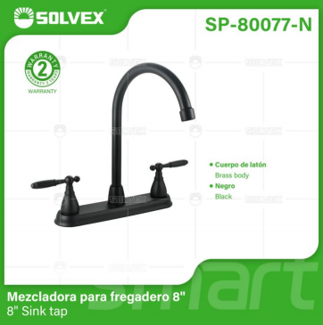 Liquidación SP-80077-N (Caja master 20)(MOQ 1 pz=1 caja) Mezcladora para fregadero 88" Sink tap