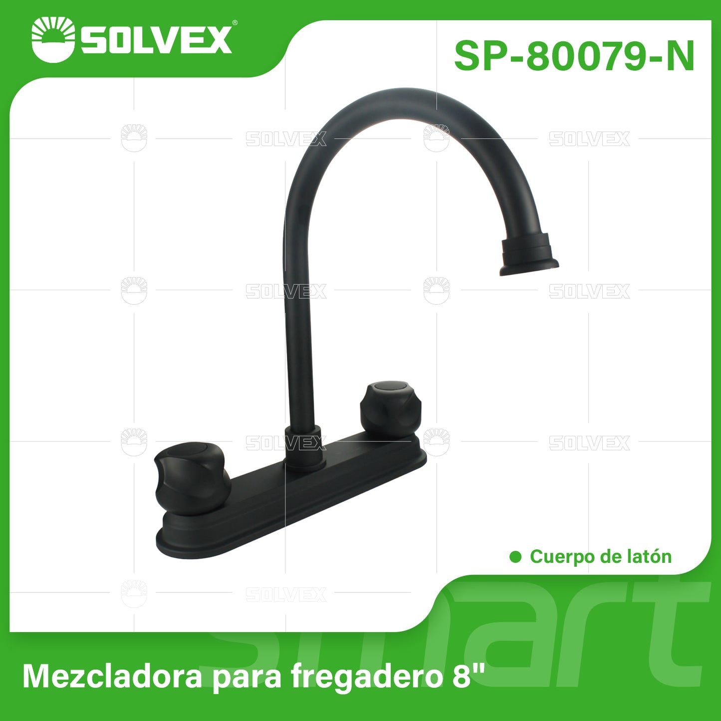 SP-80079-N (Caja master 12)(MOQ 1 pz=1 caja) Mezcladora para fregadero 8