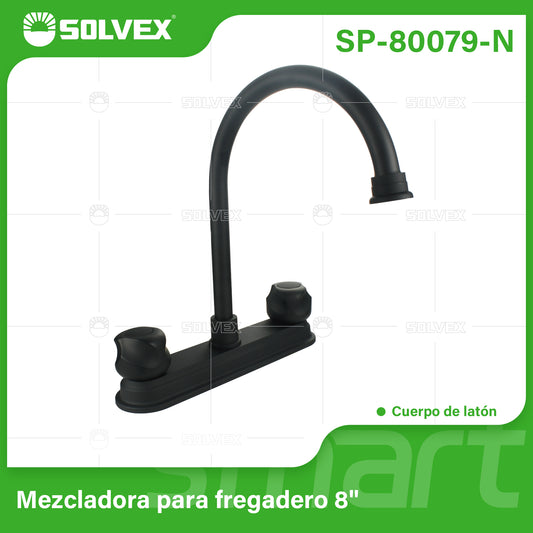 SP-80079-N (Caja master 12)(MOQ 1 pz=1 caja) Mezcladora para fregadero 8