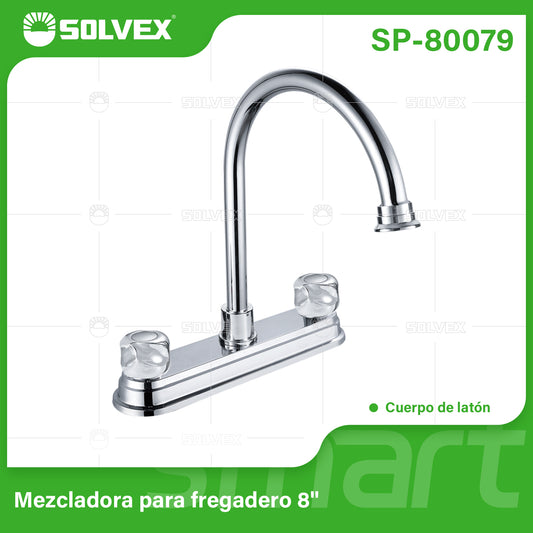SP-80079 (Caja master 12)(MOQ 1 pz=1 caja) Mezcladora para fregadero 8