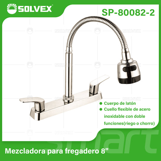 SP-80082-2 (Caja master 12)(MOQ 1 pz=1 caja) Mezcladora para fregadero 8