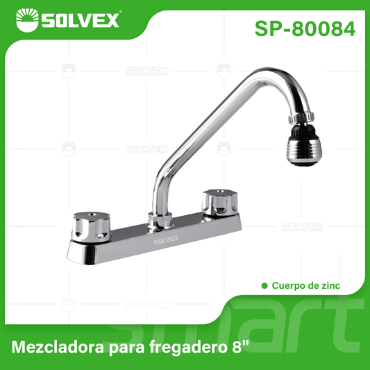 SP-80084 (Caja master 12)(MOQ 1 pz=1 caja) Mezcladora para fregadero 8