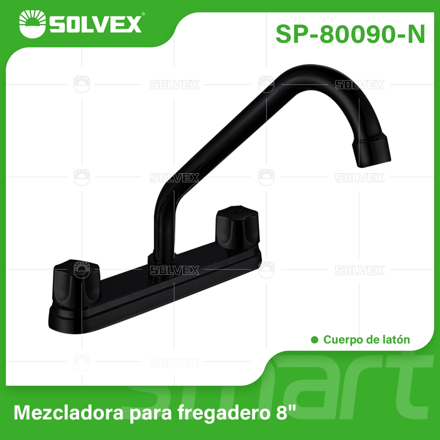 SP-80090-N (Caja master 12)(MOQ 1 pz=1 caja) Mezcladora para fregadero 8